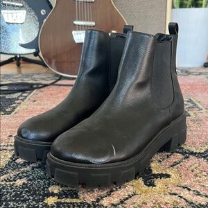 Union bay black ankle boot